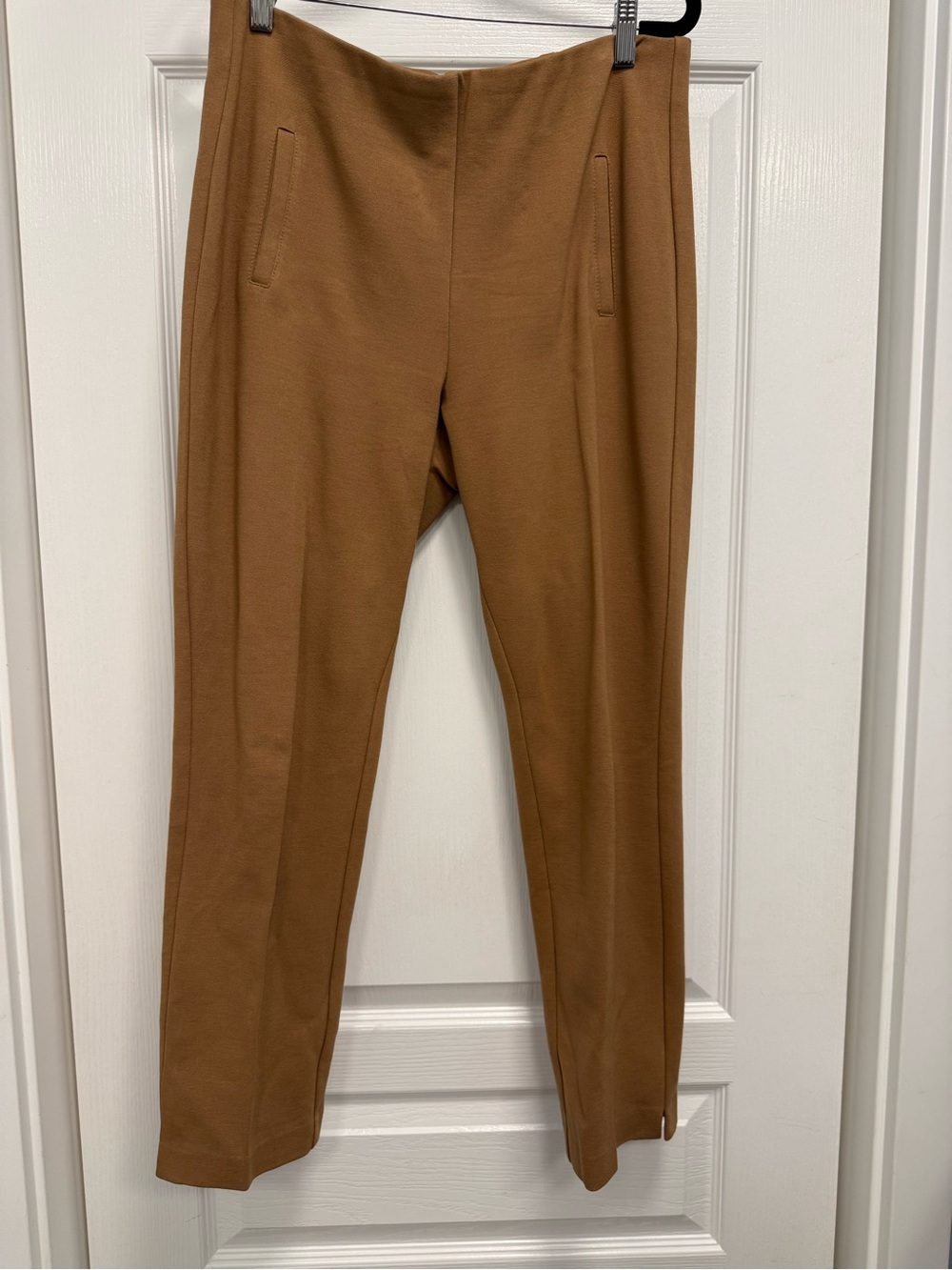 Chico's Women’s Juliet Slim Ankle Length Pull-On Pants in Camel, Size 8T